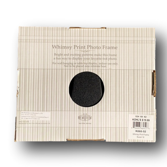 Sweet 16 “Girls Just Want To Have Fun” Pink Photo Frame 4x6 - NWT - Picture 2 of 2